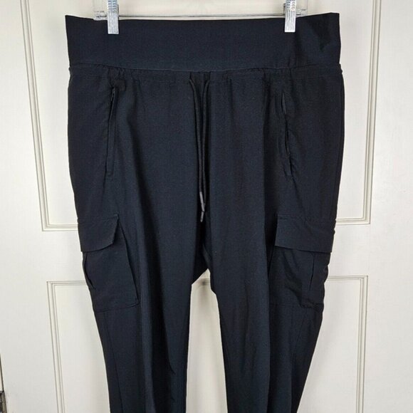 Athleta Sutton Jogger Pants Pockets Elastic Waist Black Size 0 XS - Picture 2 of 7